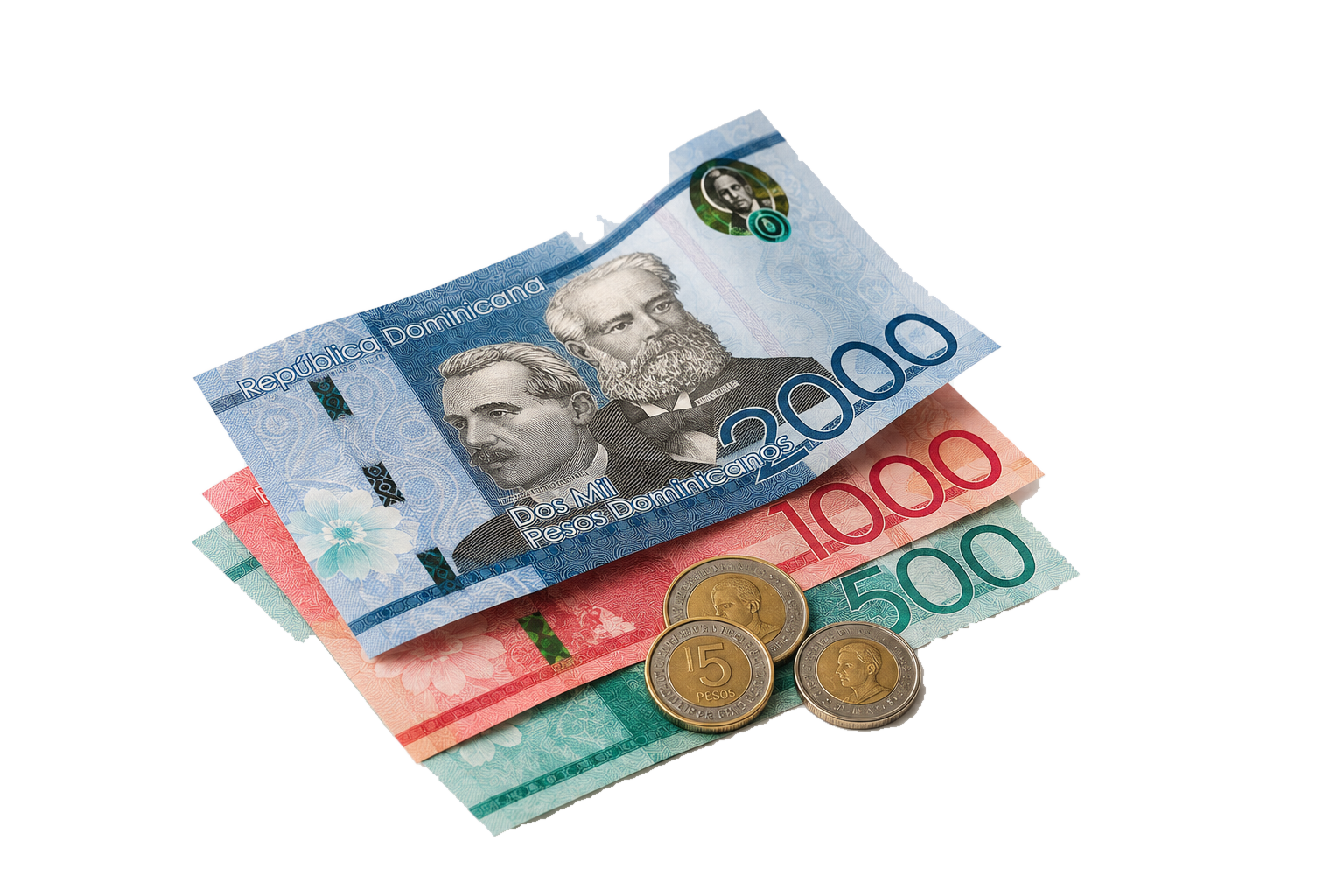 Billetes y monedas dominicanas